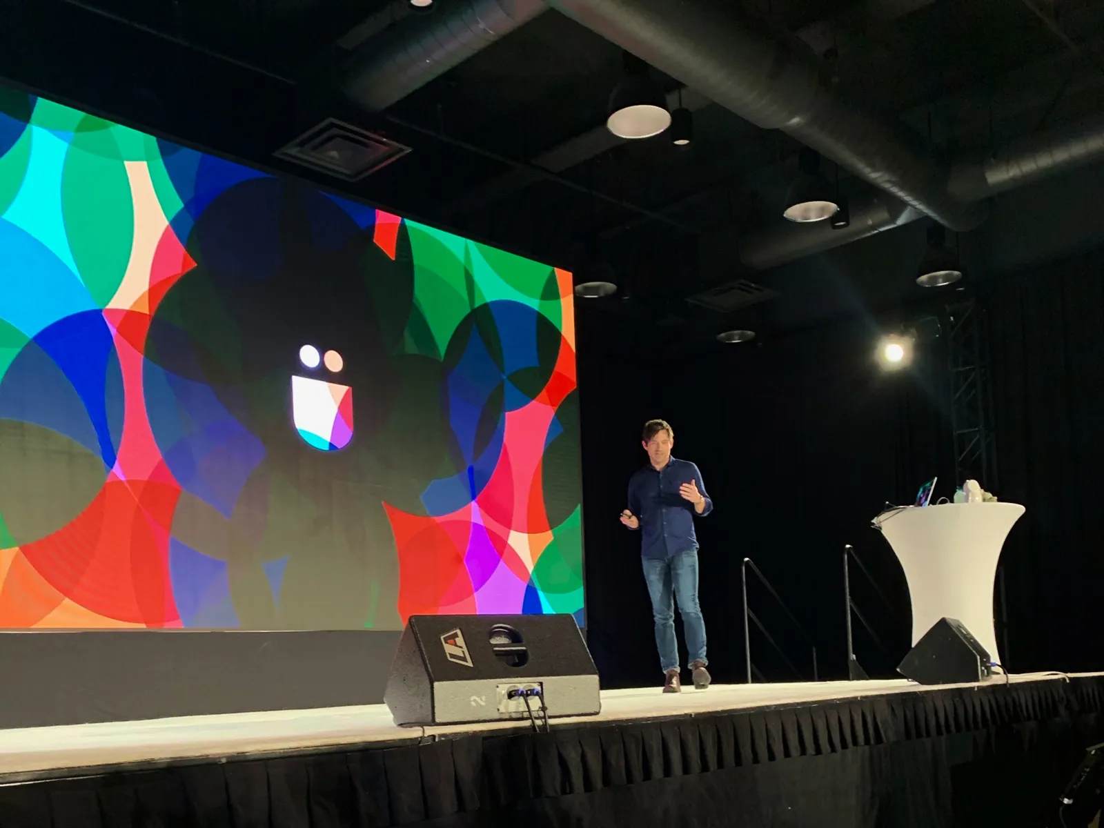 John Henry Müller on stage at Seattle Interactive | photo by Cody Peterson